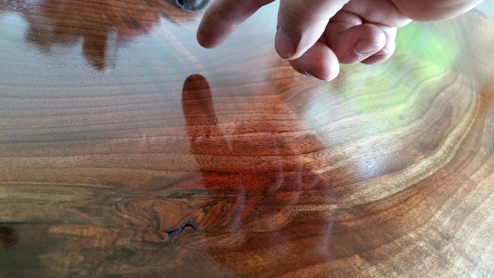 Wood sealed with Duratec